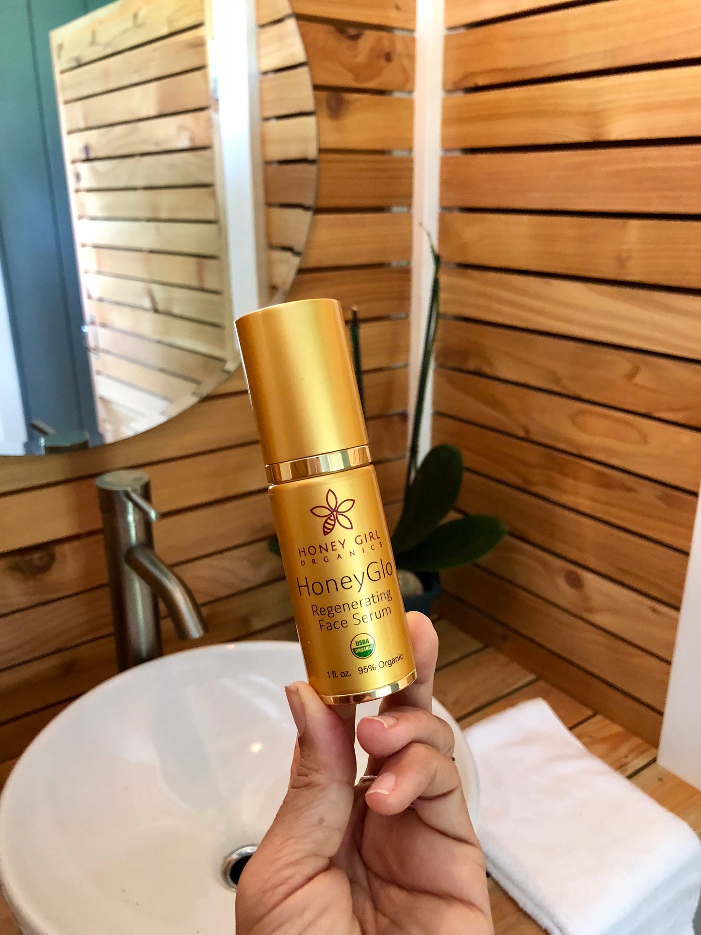 HoneyGlo Regenerating Face Serum - Organic