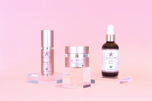 Natural Anti-Aging Skincare for Mature Skin: Honey Girl Organics' Rose Line