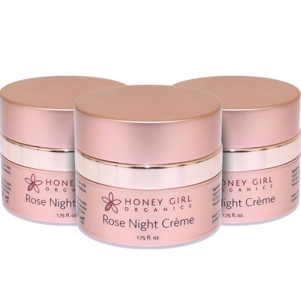 3-Pack Rose Night Crème - Organic