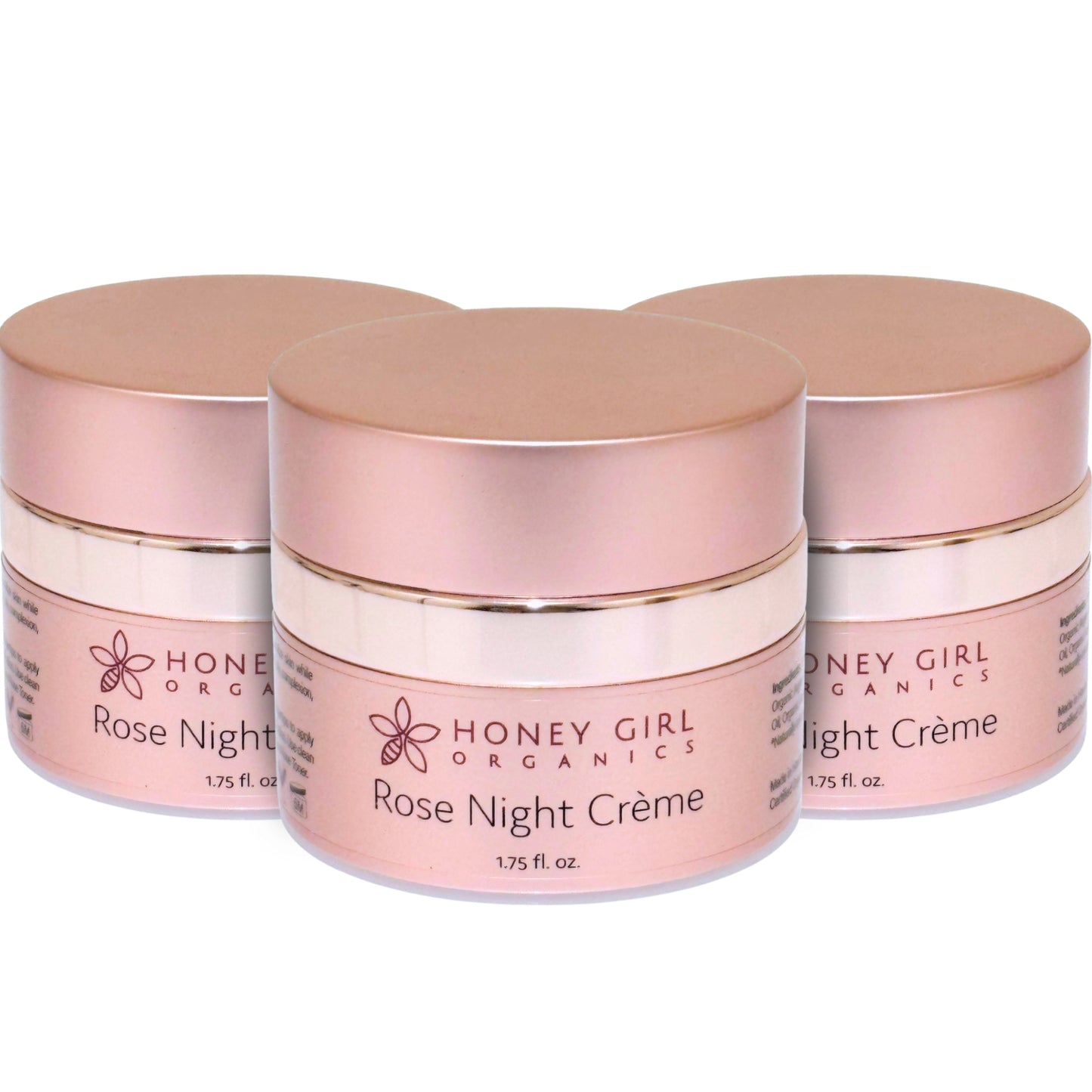 3-Pack Rose Night Crème - Organic