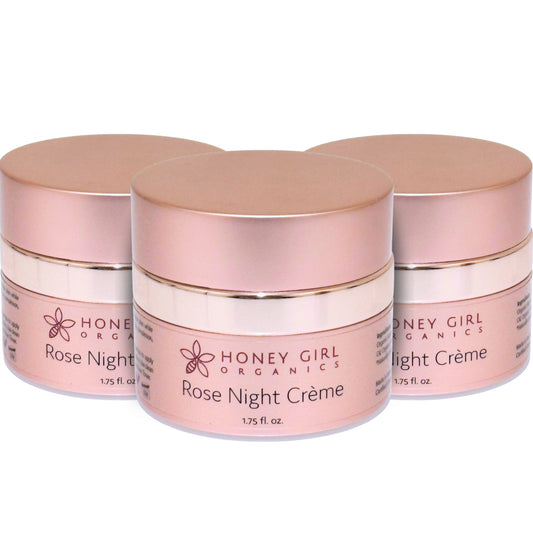 3-Pack Rose Night Crème - Organic