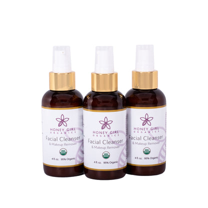 3-Pack Facial Cleanser & Makeup Remover - Organic